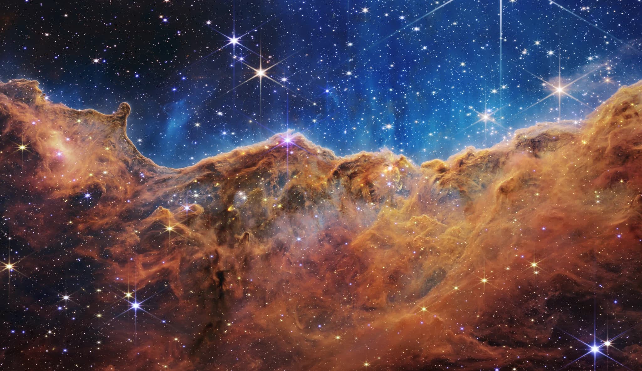 Киль тұмандығындағы NGC 3324 жұлдыз түзілу аймағы. NASA, ESA, CSA, STScI.