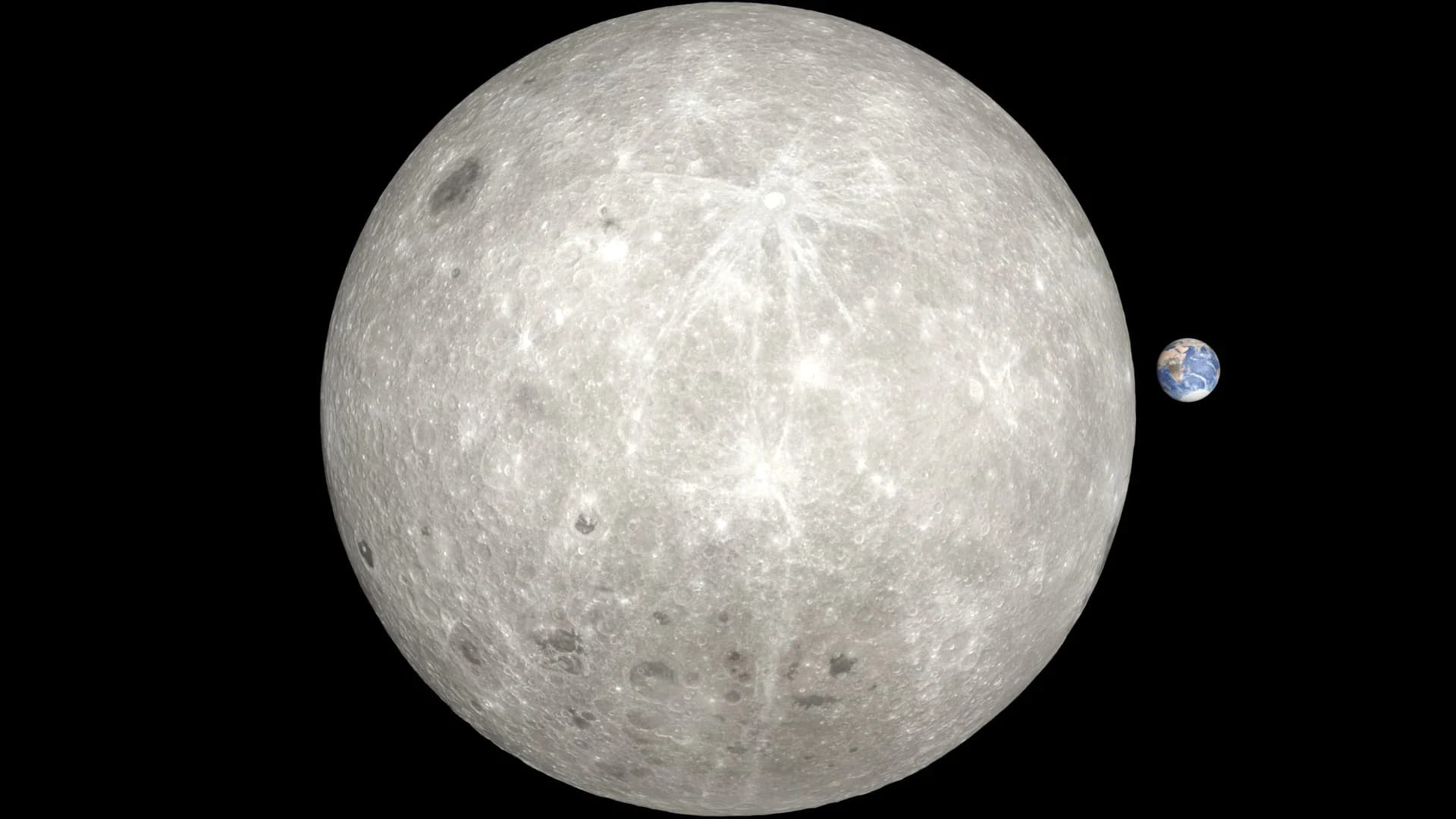 Ай маңындағы Artemis II кемесінің көркемделген NASA көрінісі.